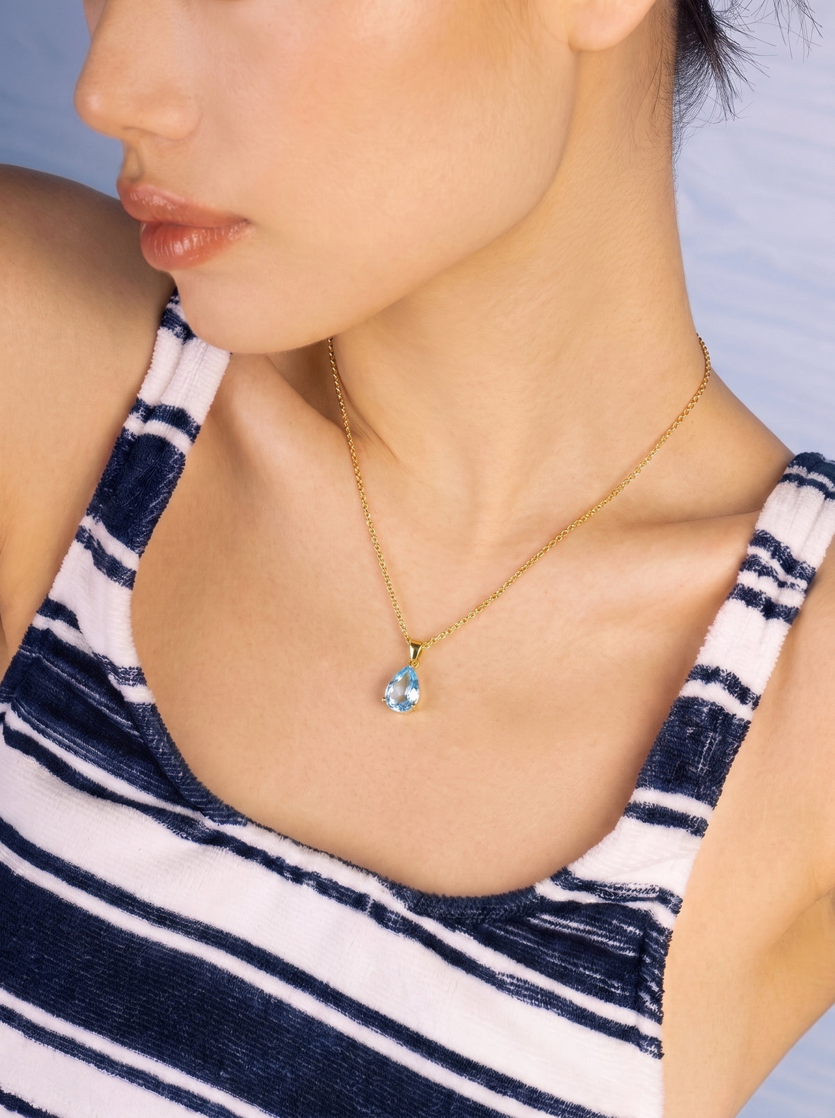 Collar Azul de Menorca - ORO 18K