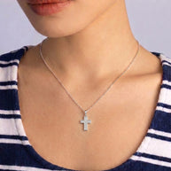 Collar Cruz Diamante de Portofino