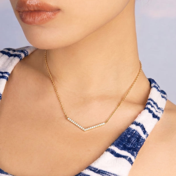 Collar Trazo Dorado - ORO 18K