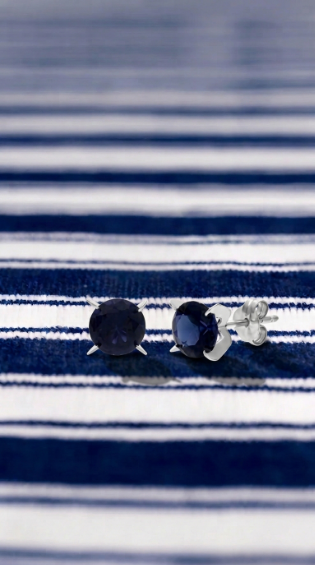 Pendientes Azul Profundo