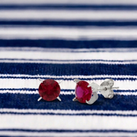 Pendientes Rojo Intenso