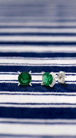 Pendientes Verde Esmeralda